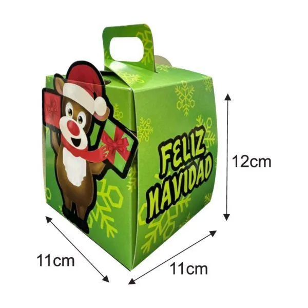 Caja Navideña Tipo Maletín Cupcake